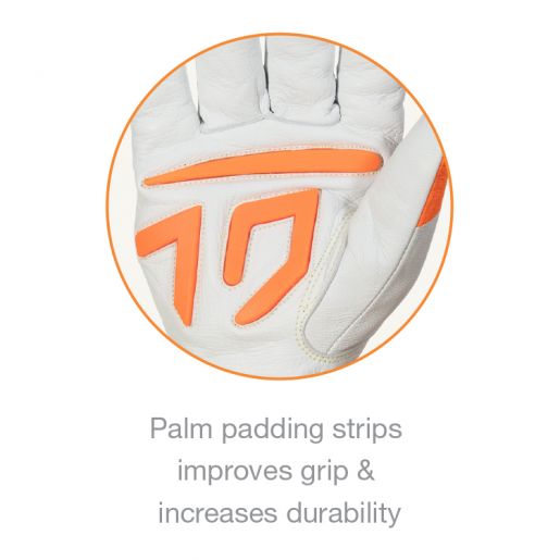 #378GTXOT Superior Glove®  Tenactiv™ Composite Filament Fiber Goat-Grain Driver Gloves With Padded Palm Grips and Hi-Viz Fingertips